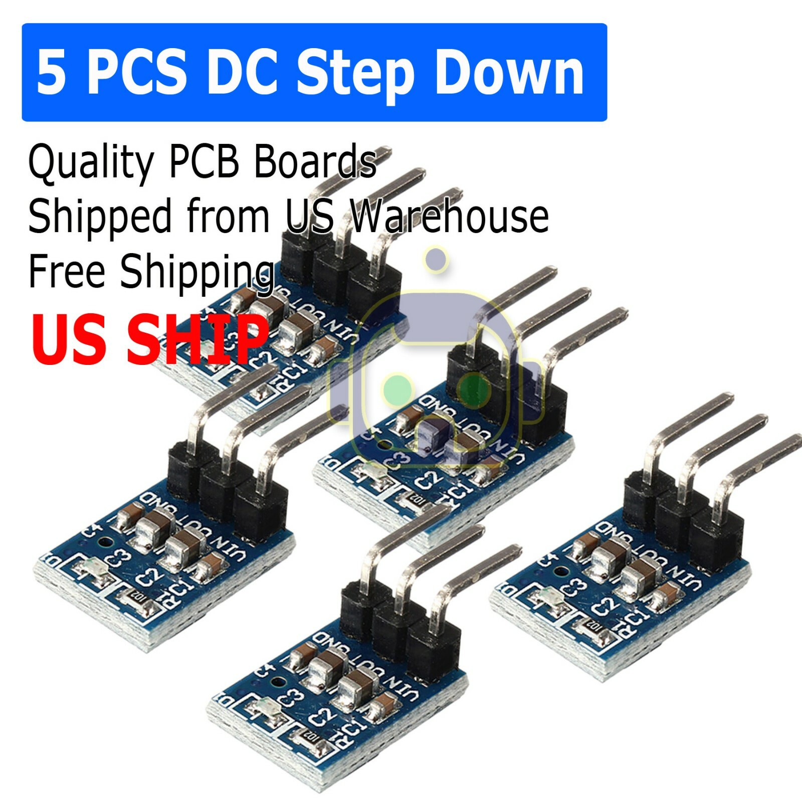 5 PCS DC 5V to 3.3V Step-Down Power Supply Module AMS1117-3.3 LDO 800MA M330