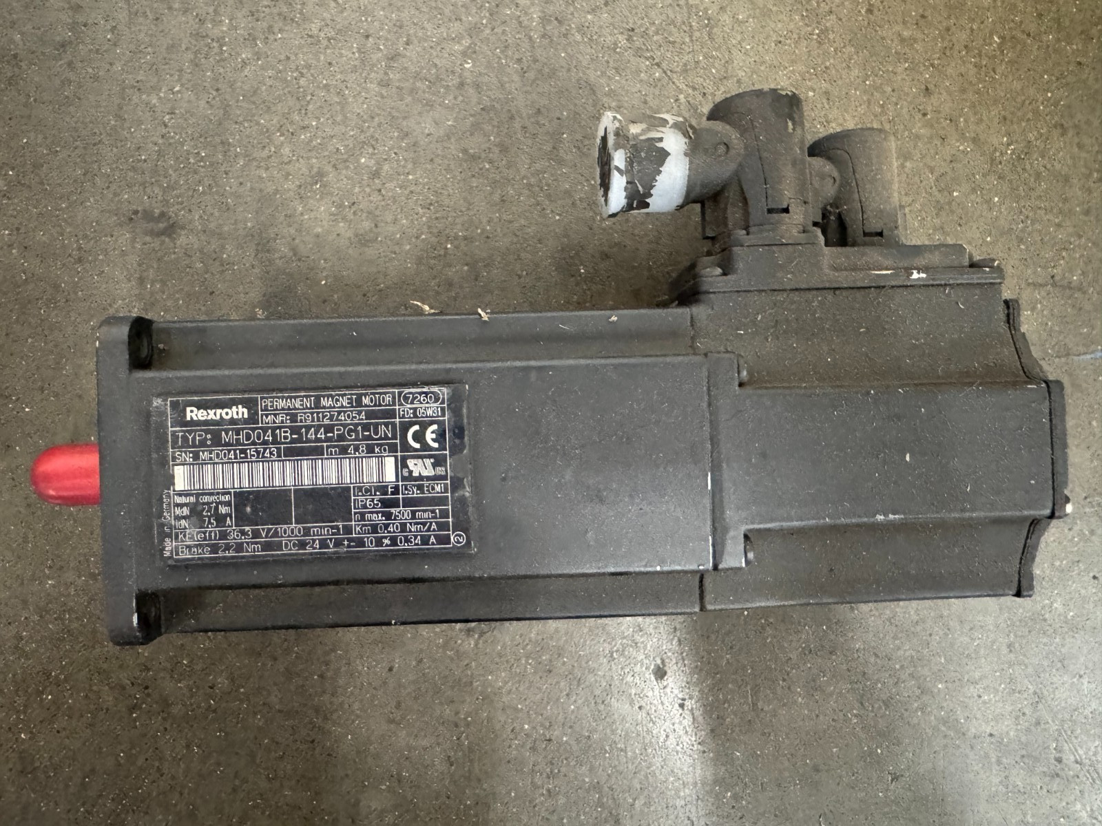 Indramat Servo Motor MHD041B-144-PG1-UN Part.No. R911274054