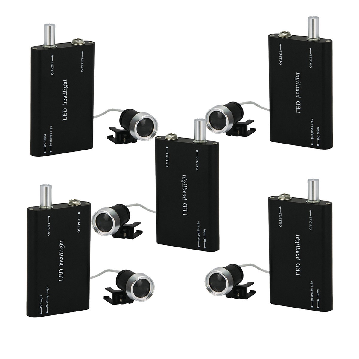 Rechargeable LED Head Light for Dental Surgery 30000 Lux Lightweight Portable