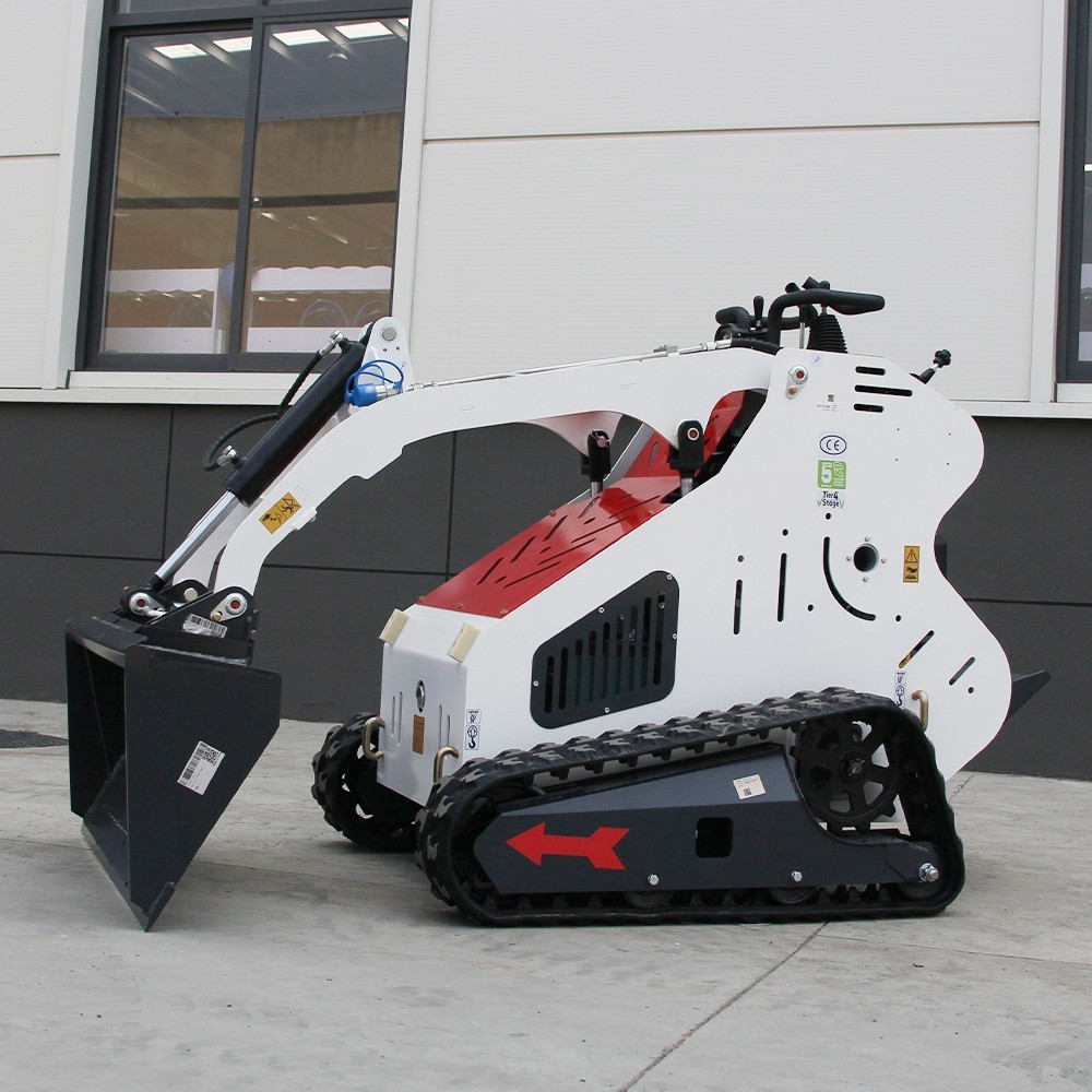 Compact stand-up tracked mini skid steer loader Runtong R420 Engine US in Stock