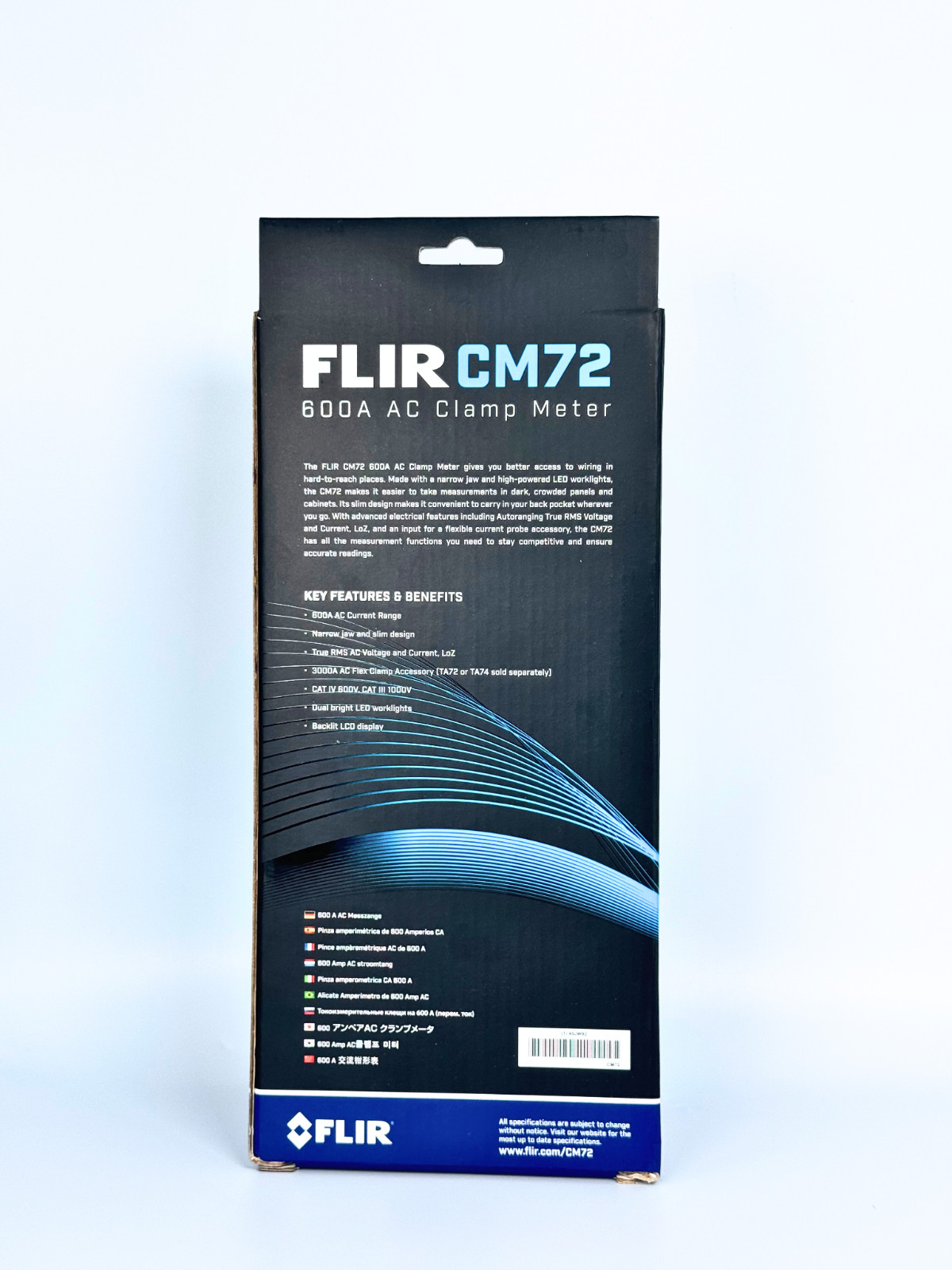 Brand new FLIR CM72 600A True RMS Commercial AC Clamp Meter Factory sealed USA