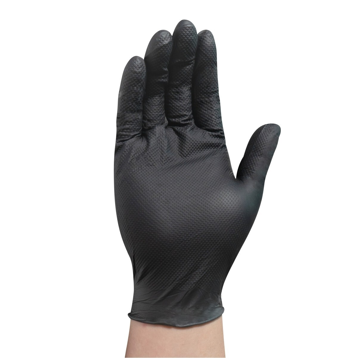 Marvel 9 Mil Pure Diamond Nitrile Gloves Heavy Duty Powder Free- Black Large ⭐
