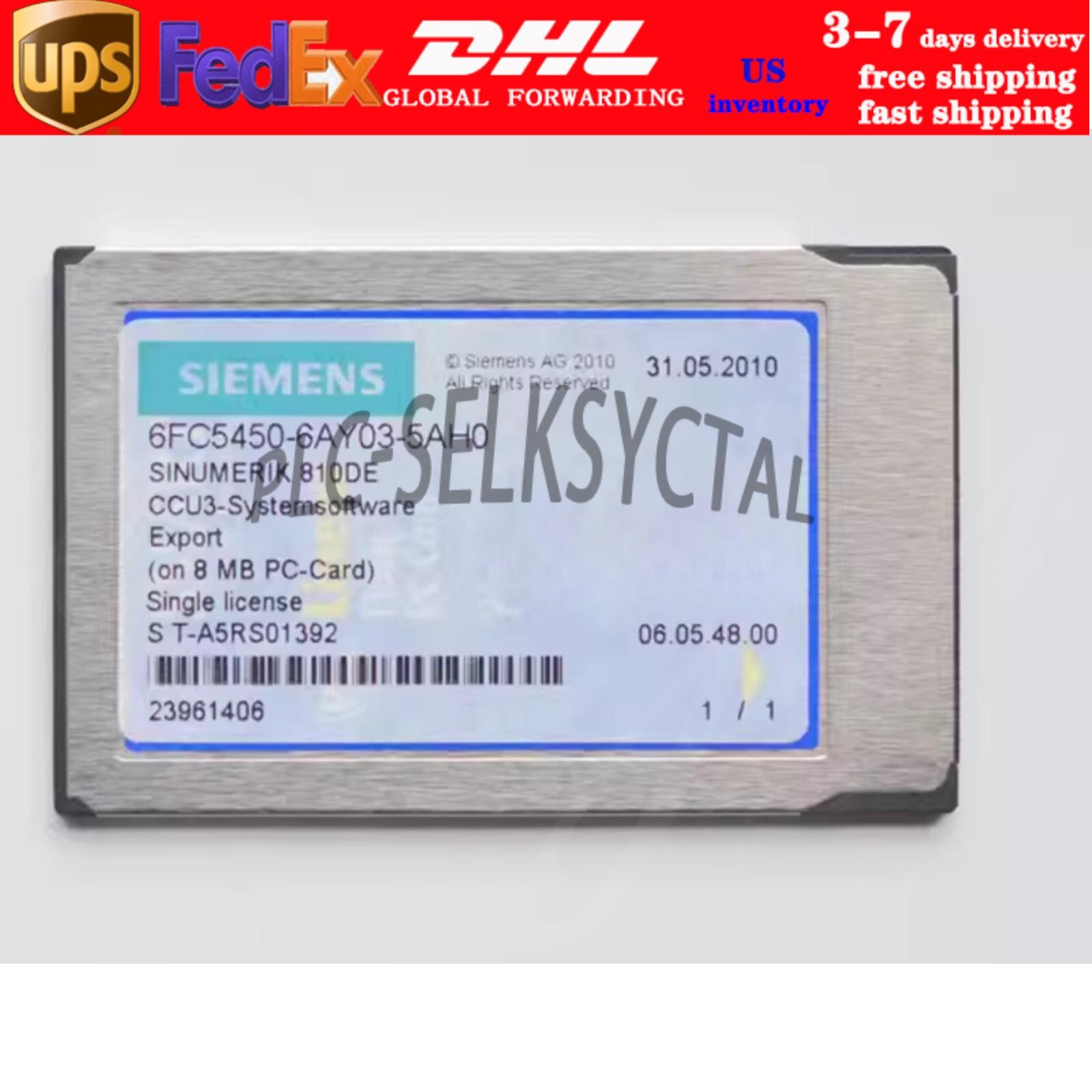 New Siemens 6FC5450-6AY03-5AH0 SINUMERIK 810DE CNC 6FC5 450-6AY03-5AH0