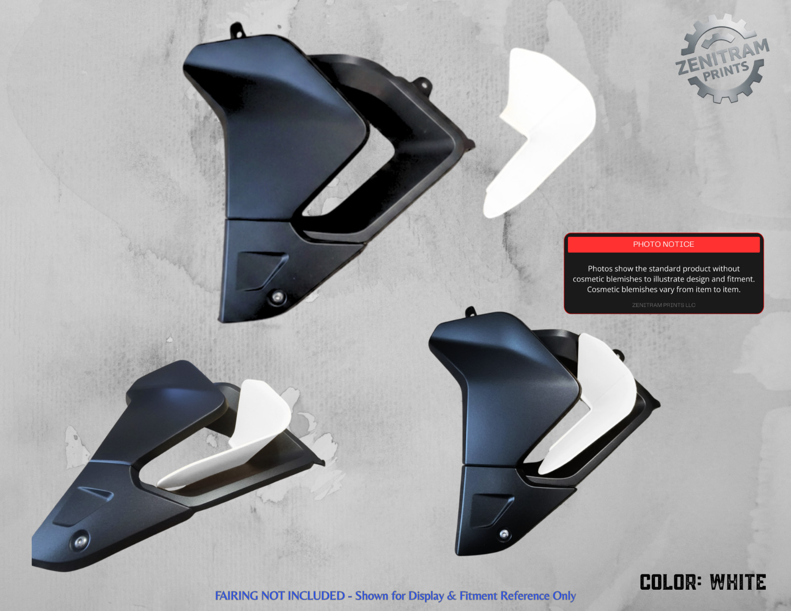 Stripe Series Air Deflectors Triumph Tiger 850/900 2020-2024 | Cosmetic Blem