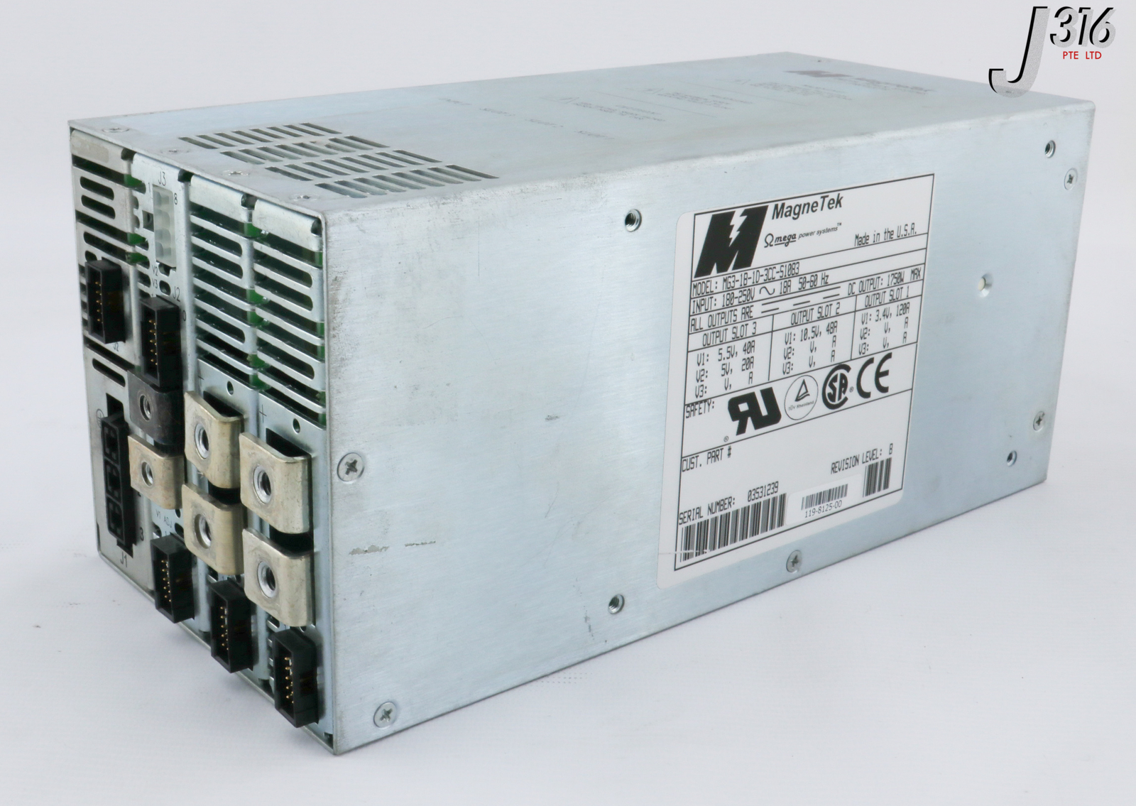 L30345 (LOT OF 8) MAGNETEK,1750W, 3.4VDC-10.5VDC,119-8125-00 MG3-1B-1D-3CC-S1083