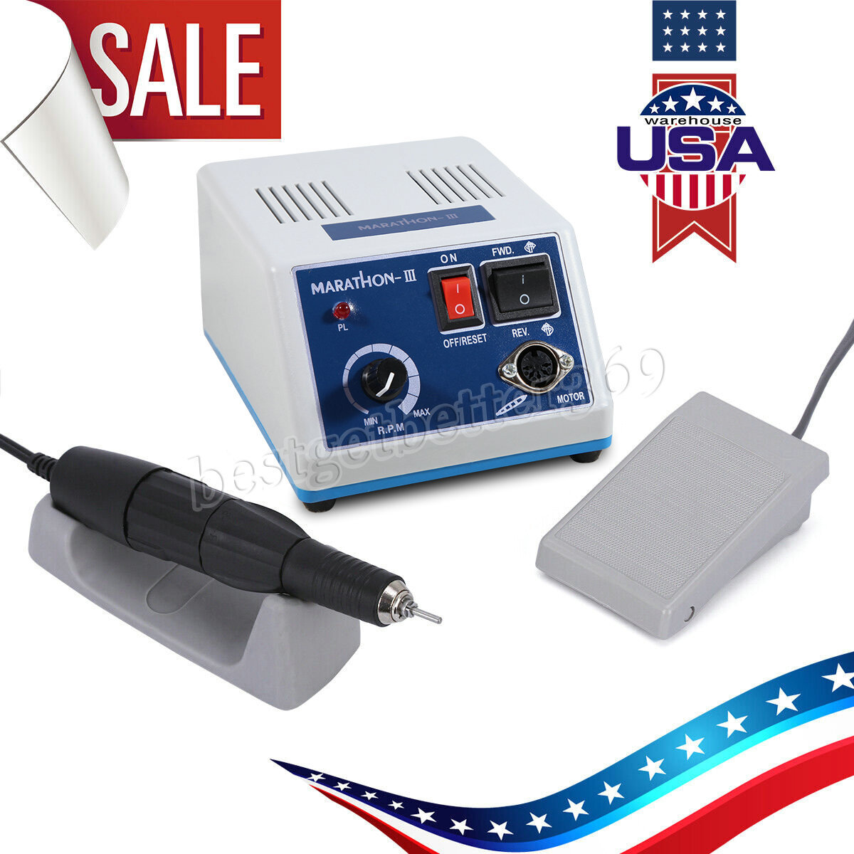 Dental Lab Marathon Electric Micromotor Contra Angle/Straight Handpiece Polisher