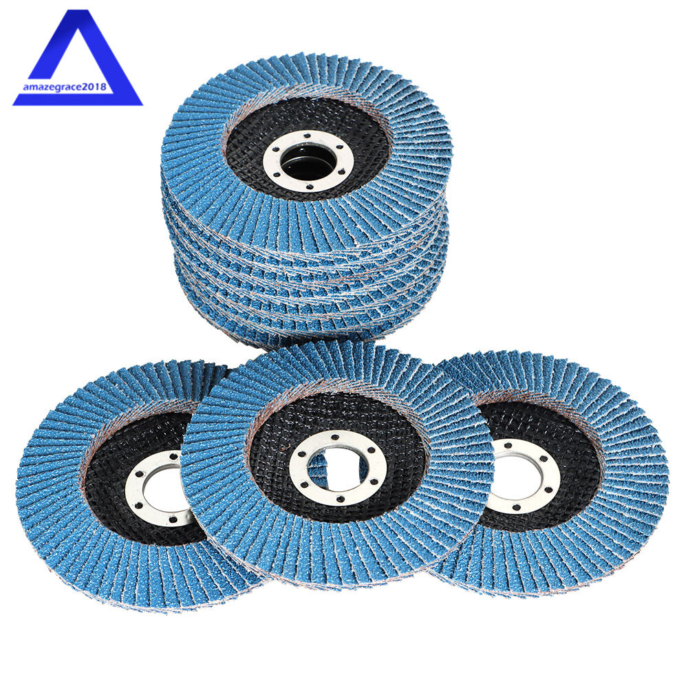 100Pack 4-1/2″×7/8” 40 Grit T29 Premium Zirconia Flap Disc Sanding Grinding