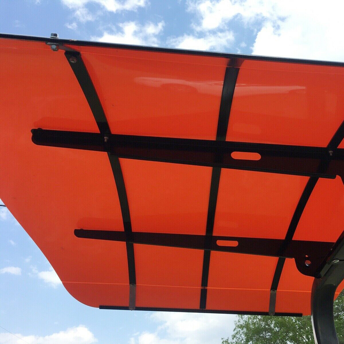 Orange Tractor Canopy For 52″ X 52″ Tractors & Mowers 2″ x 2″ or 2″ x 3″ ROPS