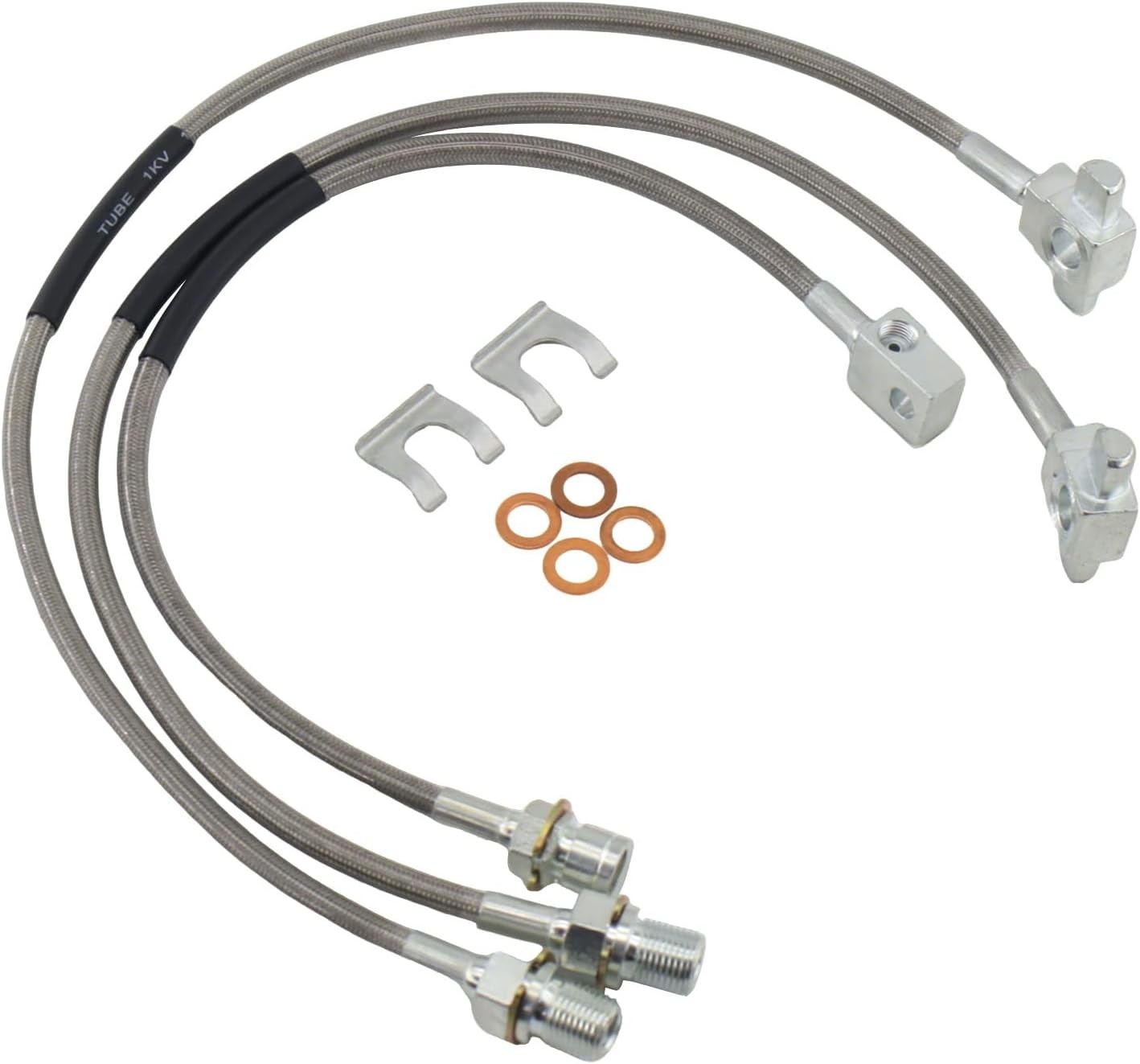 3PCS Stainless Steel Brake Lines Set Fits Chevy GMC C K Truck 4-6 Lift Durable