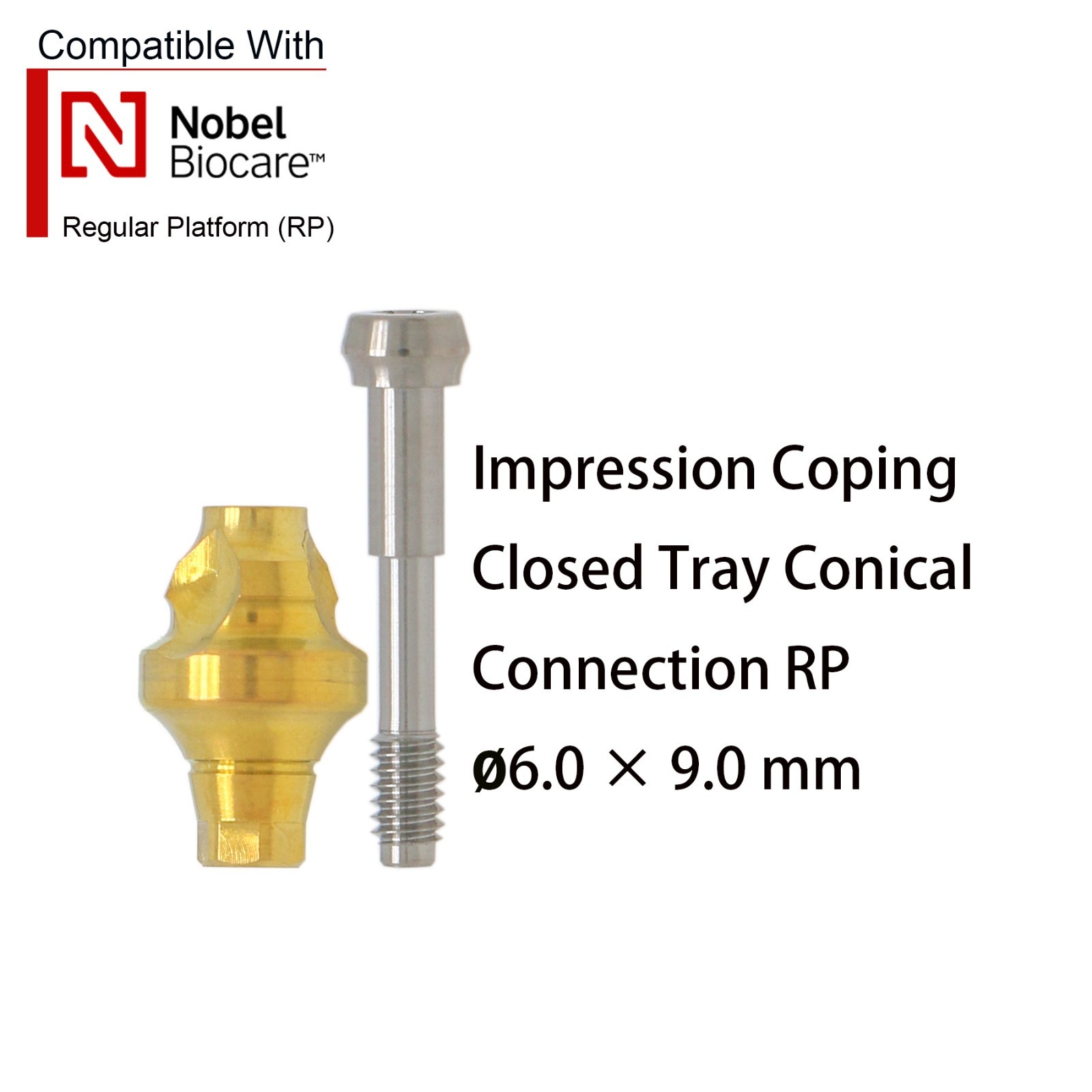 Nobel Active NP/RP Implant Scan body Impression Transfer Open/Close Coping Tray