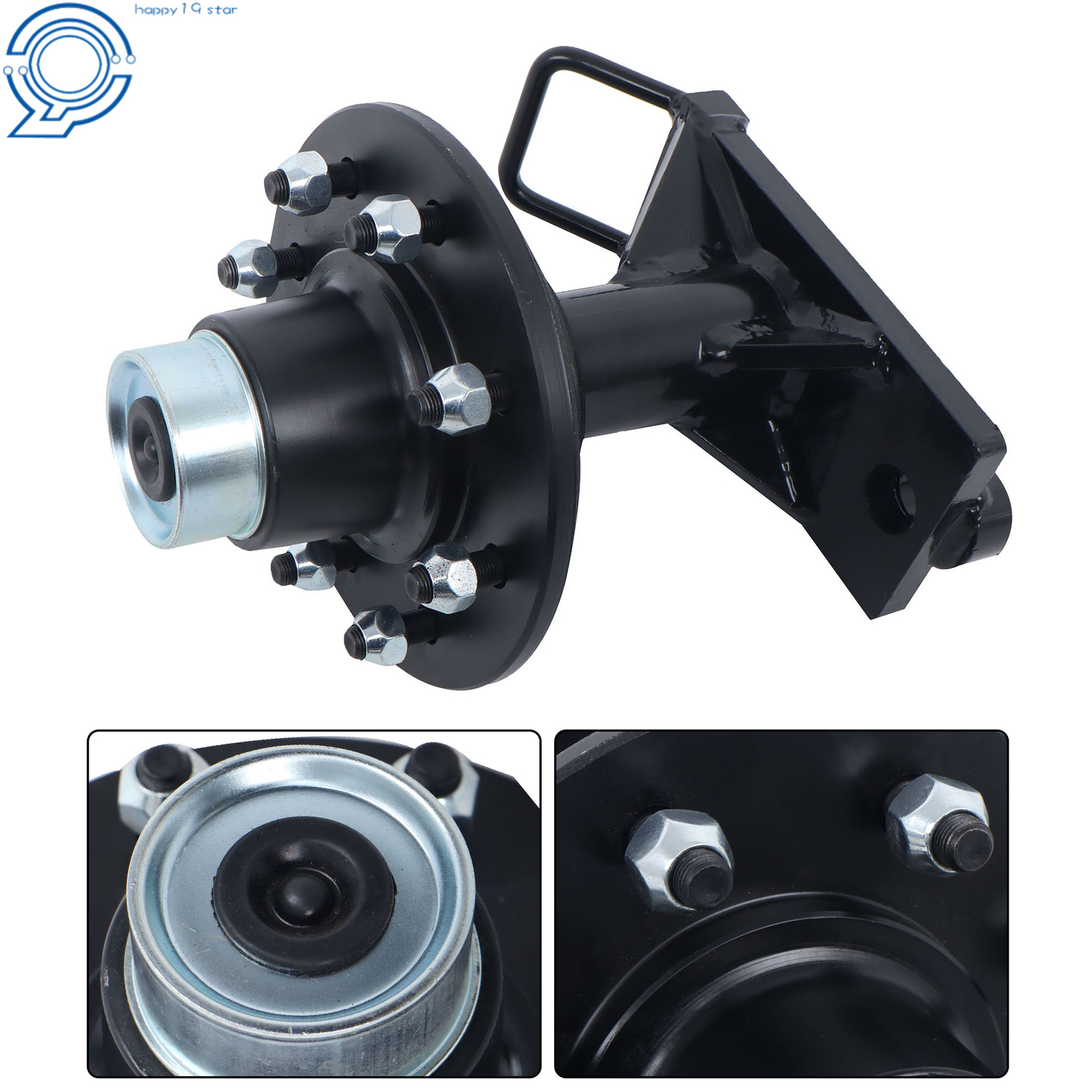 Shipping Container Wheels 8×6.5 Lug Bolt-On Spindle Kit with Handle