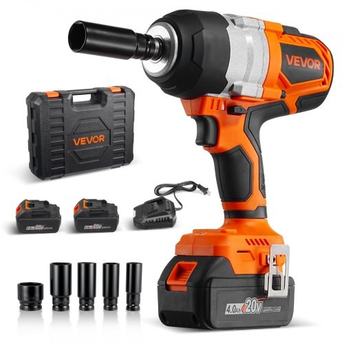 Cordless Impact Wrench, 958.8 ft-lbs / 1300 Nm High Torque, 1/2 inch, 20V Elect