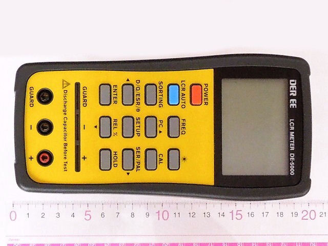 DE-5000 Handheld LCR Meter DE5000 w/ TL-21 TL-22 TL-23 DER EE High Accuracy Set