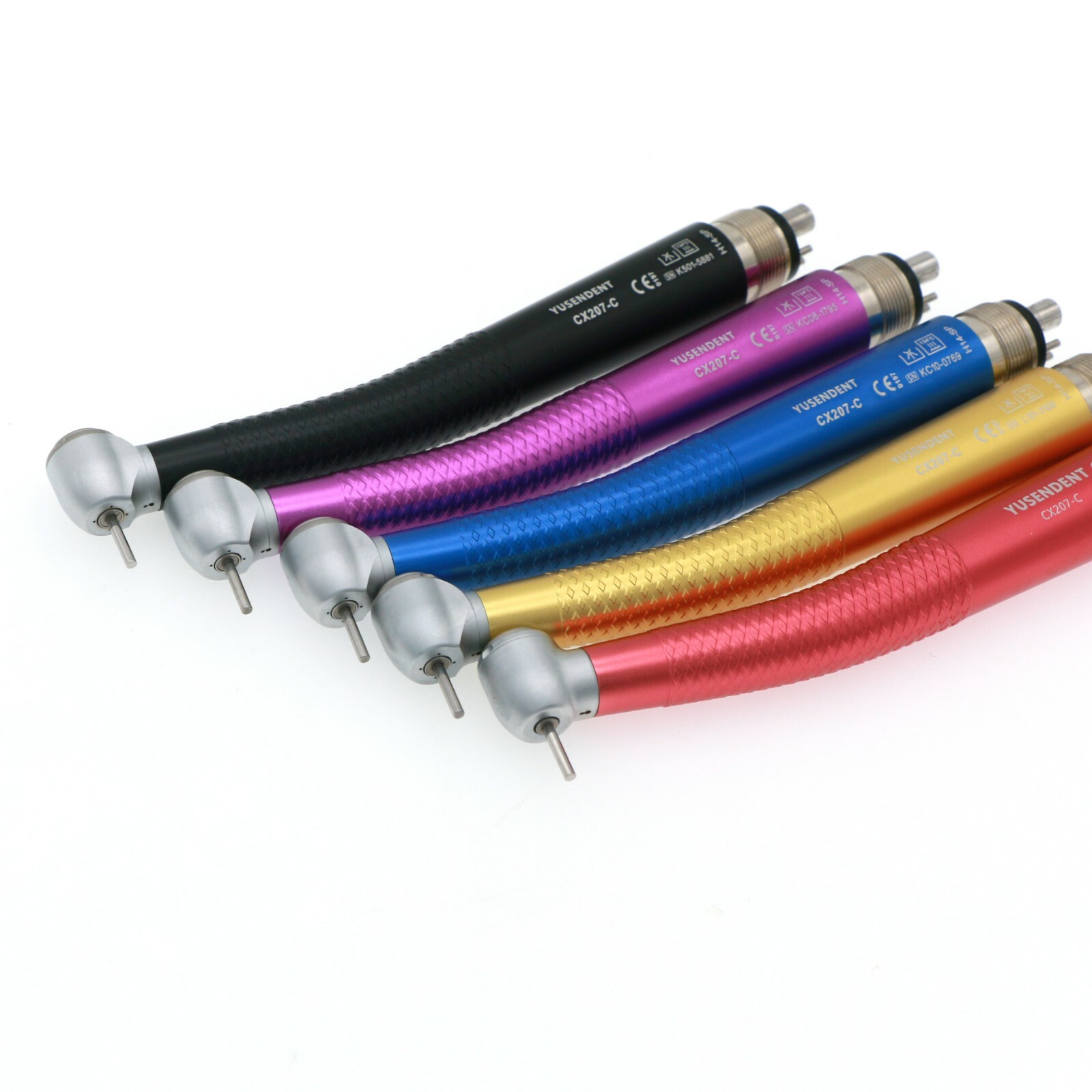 US COXO Dental High Speed Handpiece Air Turbine Anti-retraction 4 Hole Colorful