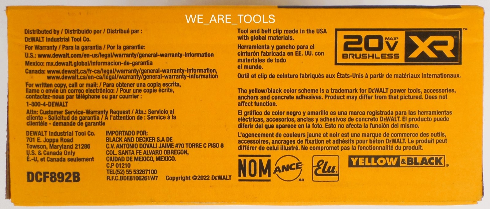 Dewalt DCF892B 20V MAX 1/2″ Mid-Range Impact Wrench with Detent Pin