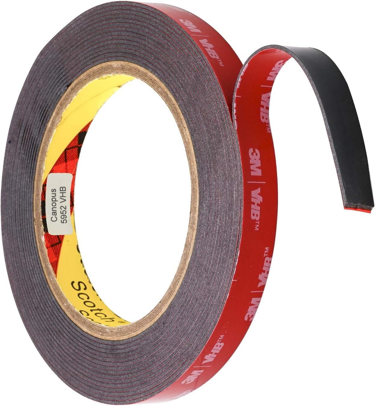 3M VHB Heavy Duty Mounting Tape 5952, 0.5″ width x 5yd length