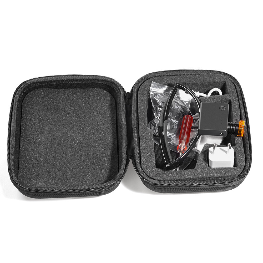 Dental Medical 3W LED Wireless Head Light with Filter & Glasses 2 in 1 Black USA