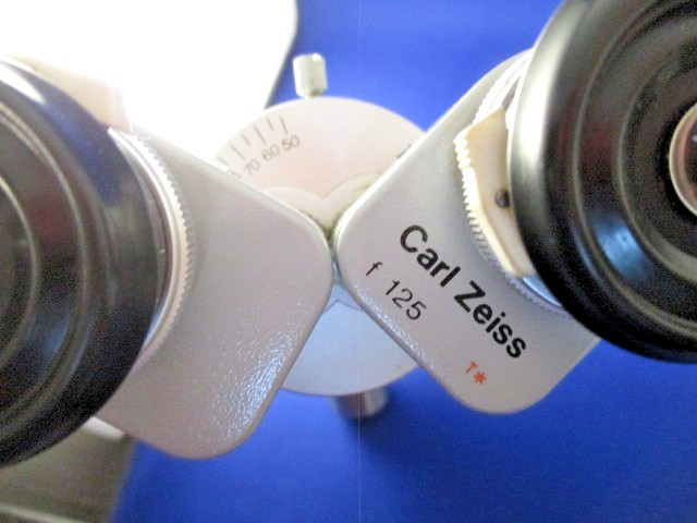 Zeiss f=125 Surgical Microscope Head 20X Eyepieces Collar Mount EUC Free Ship!