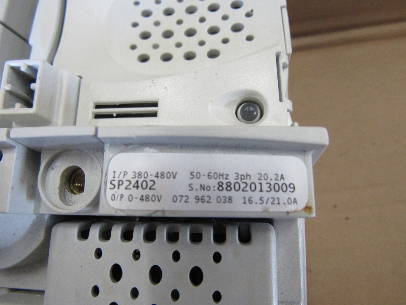 VEMAG SP2402 INVERTER DRIVE 7.5/11KW 380/480V 16.5/21.0A XLNT TAKEOUT!!