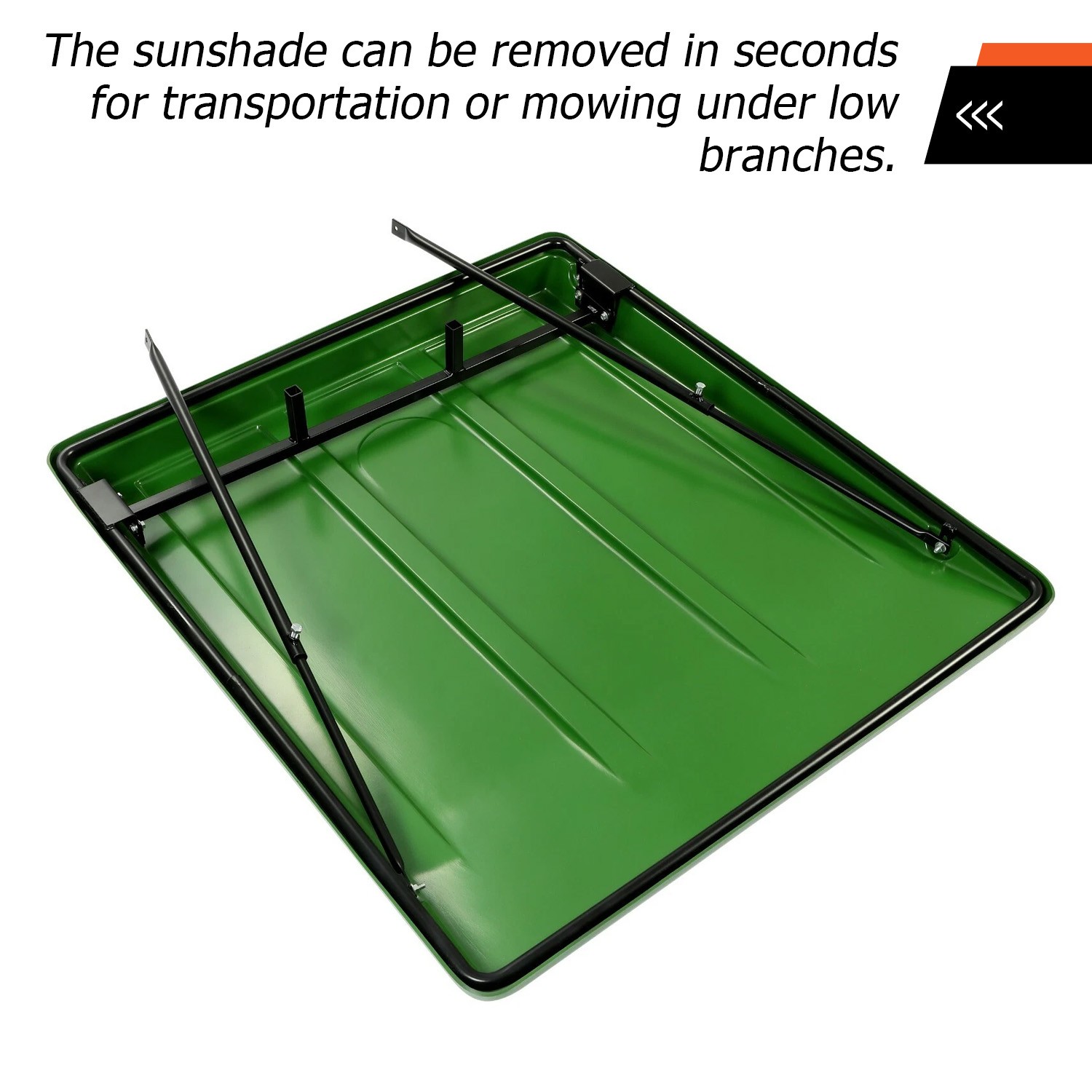 Top Canopy with Bracket For John Deere Compact Utility Tractors ROPS-Green