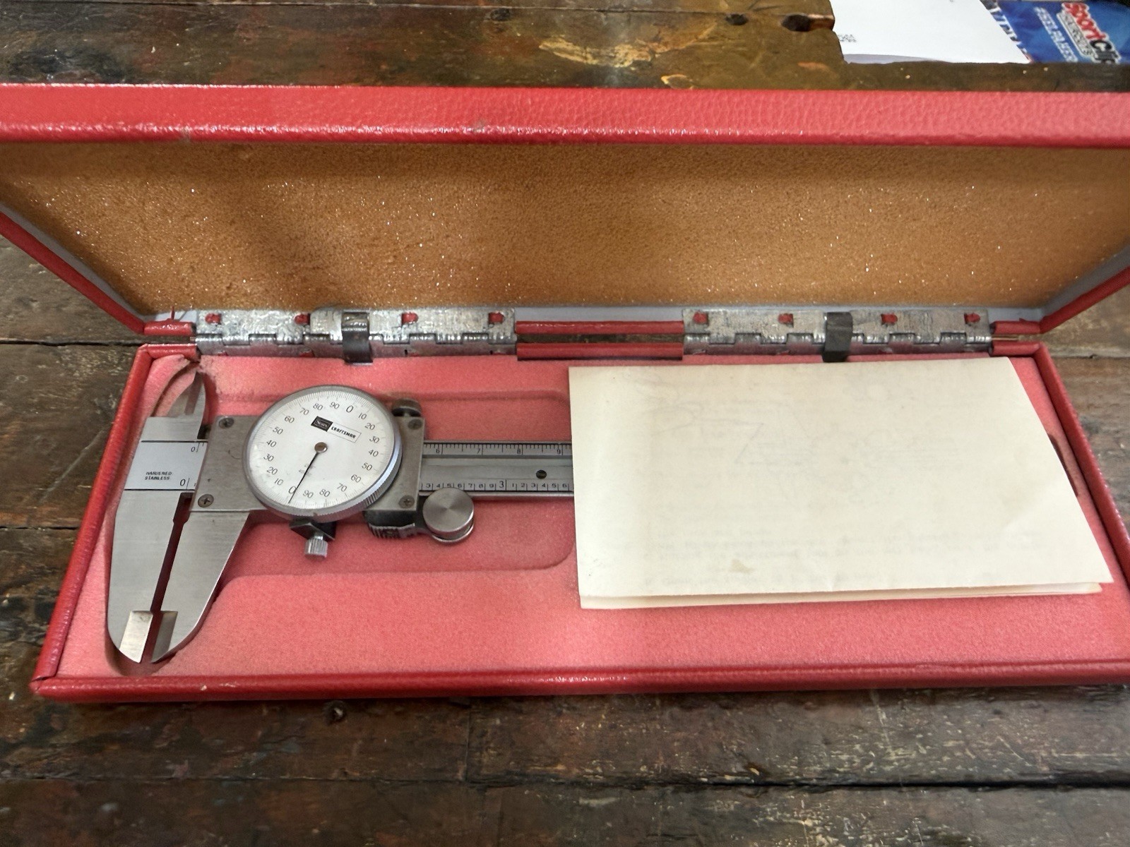Sears Craftsman 6” Dial Caliper Made in Japan w/ Original Case Machinist