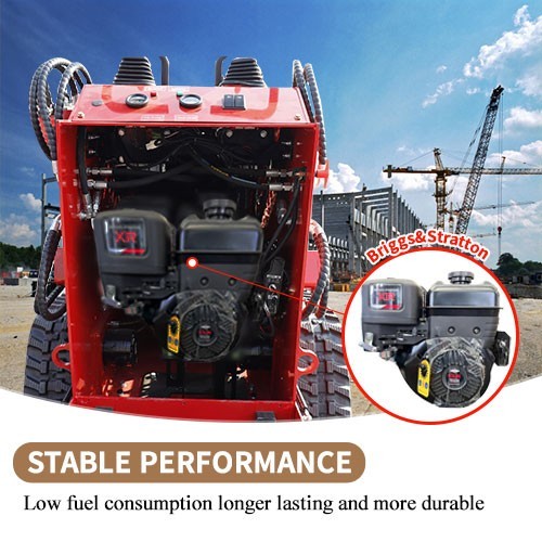 2025 Mini Crawler Track Skid Steer Loader B&S 13.5HP EPA Gas Vertical