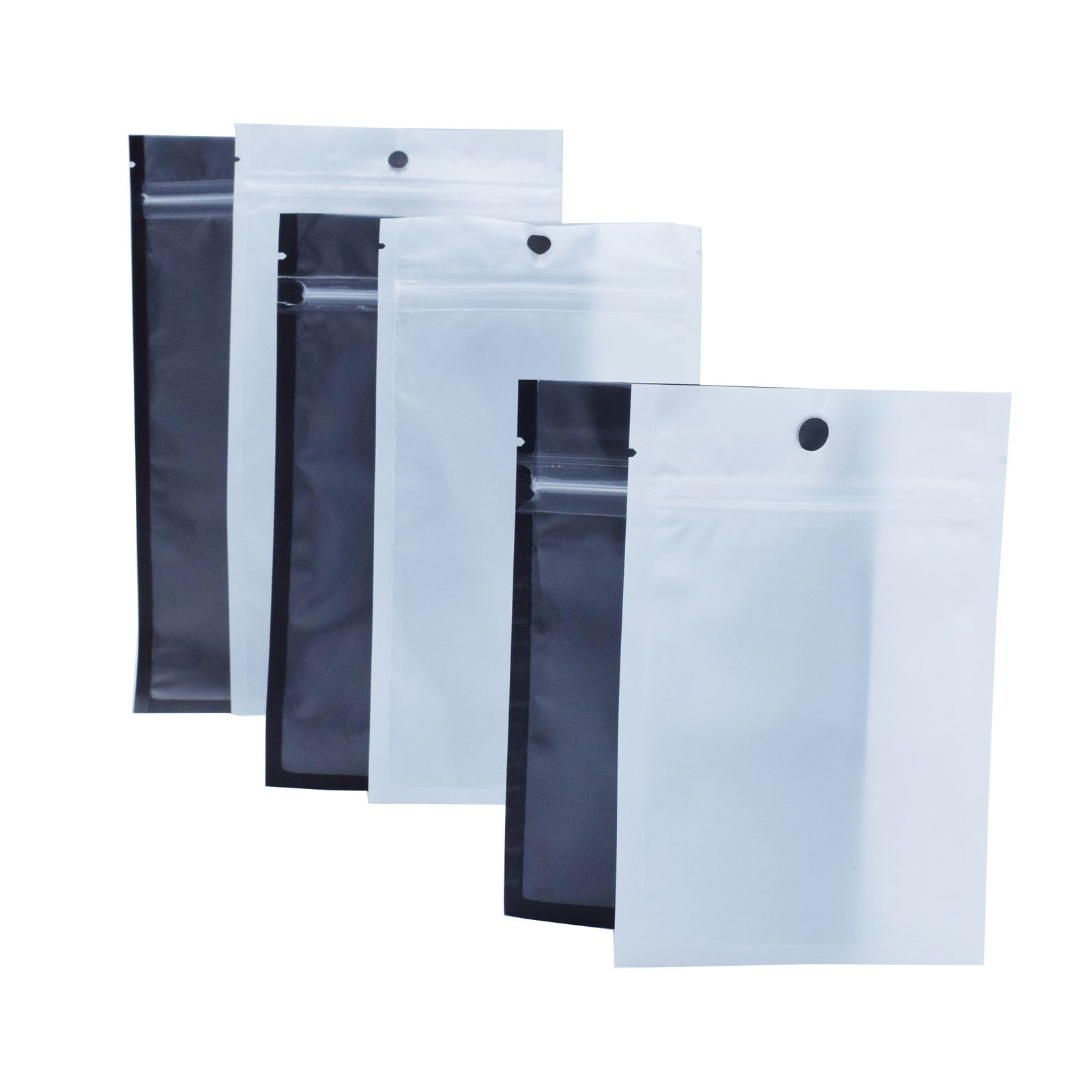 QQ Studio Black and White Food Safe QuickQlick™ Flat Candy Bags with Hang Hole
