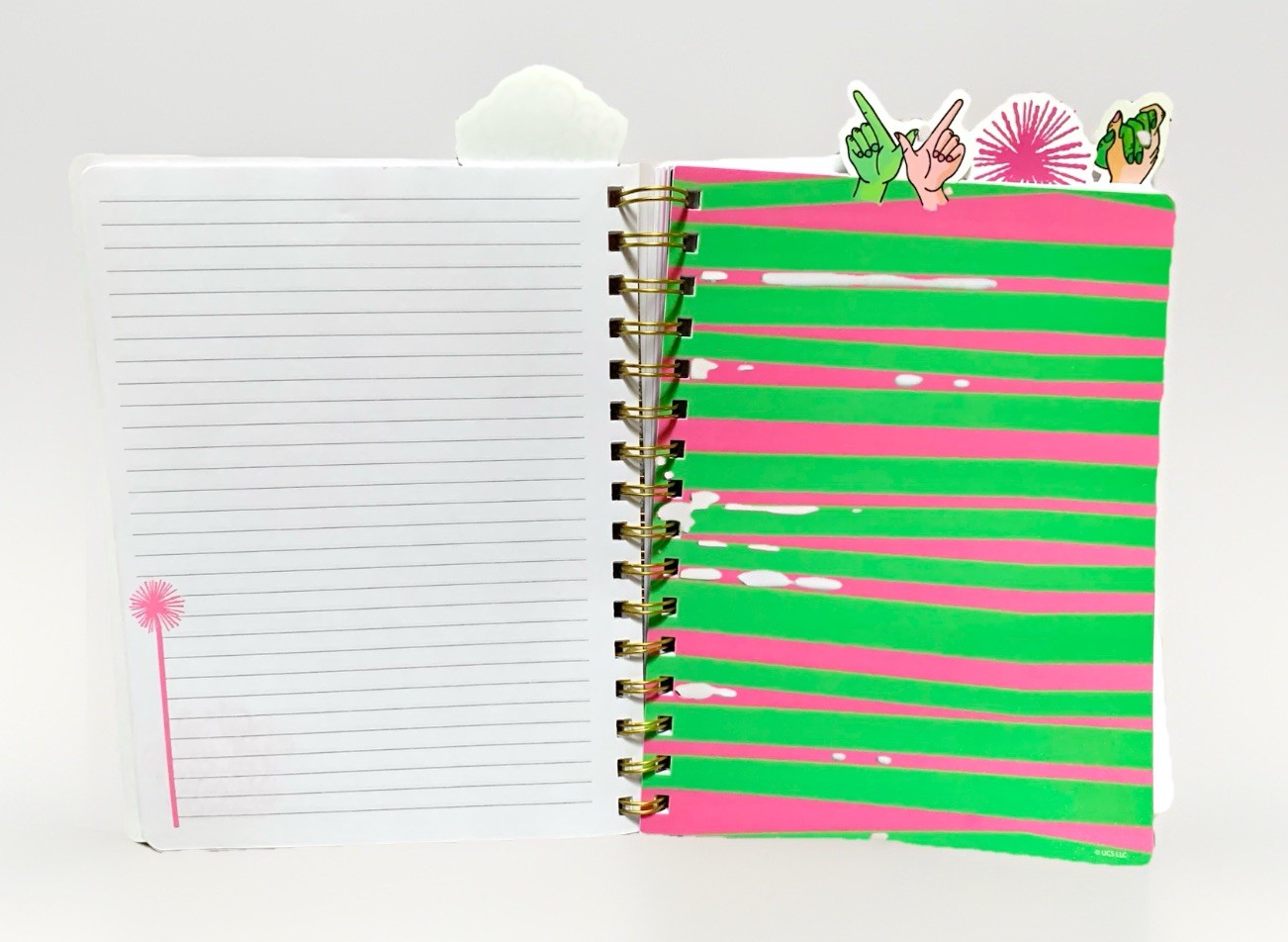 NEW Wicked GLINDA Hot Pink Tabbed Journal ~ Notebook 96pgs 9in x 7in