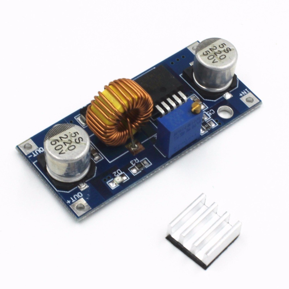2Pcs XL4015 DC-DC 4V-38V to 1.25V-36V 5A Step Down Buck Power Supply Module US