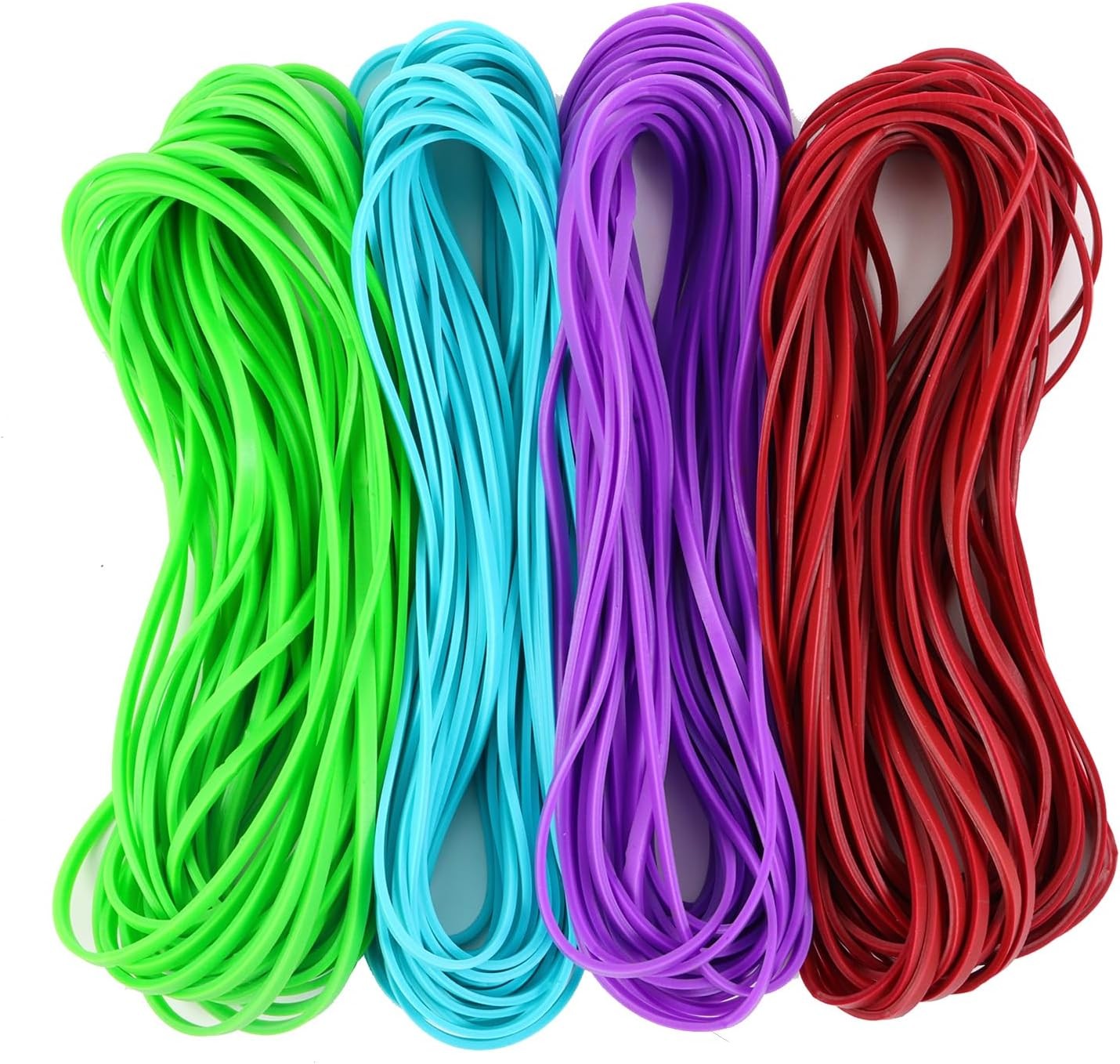 Large Heavy Duty Rubber Bands – 120 Pcs, 7×1/8 Inches, Assorted Colors, Office