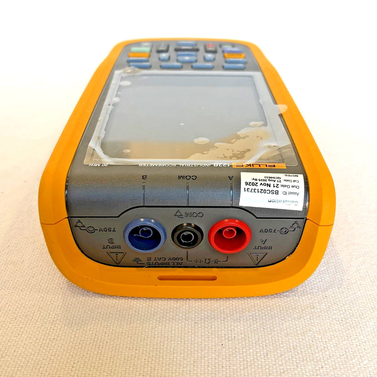 Fluke 123B Industrial ScopeMeter Dual-Input 20MHz Handheld Oscilloscope