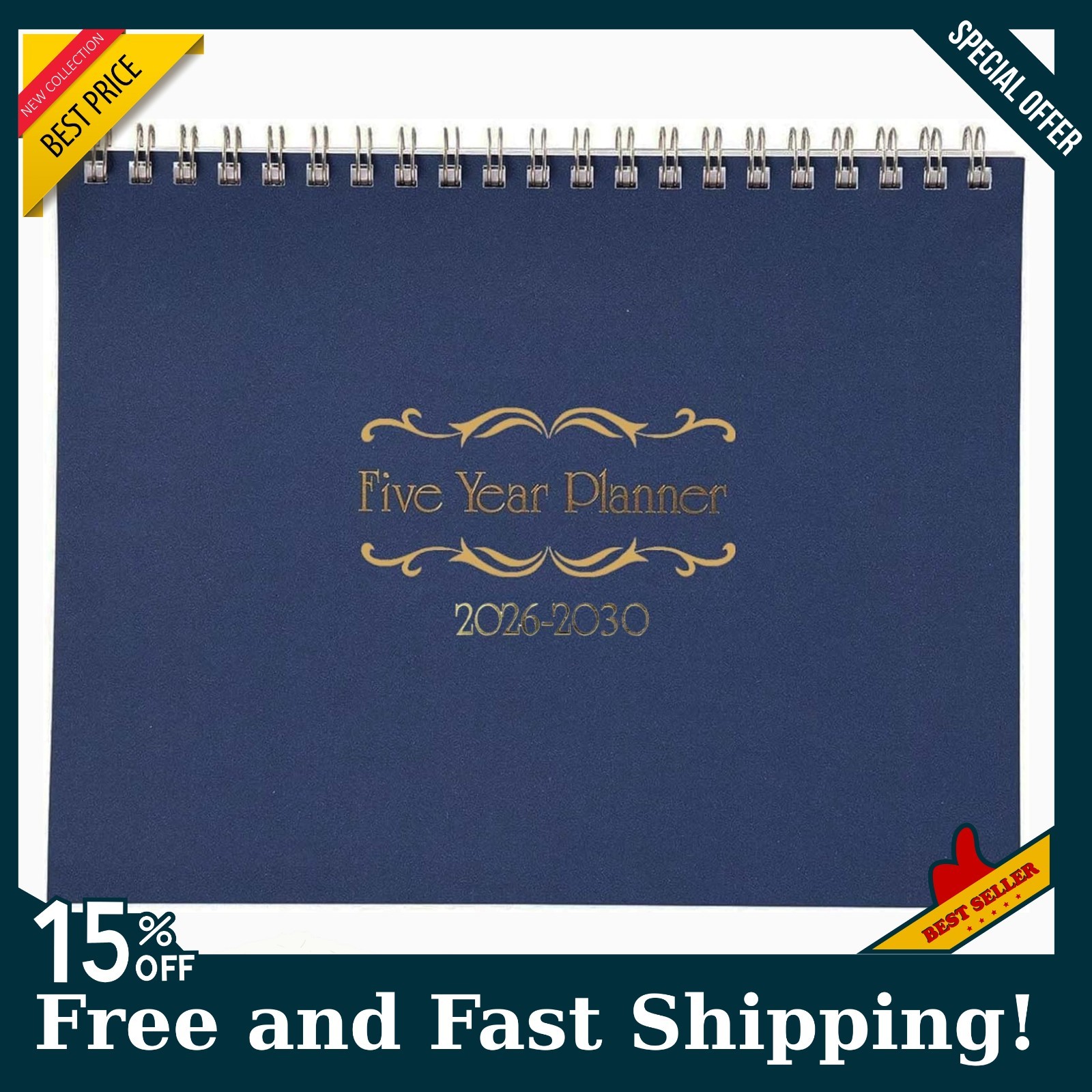 5 Year Calendar Planner 2026-2030, Free Shipping! NEW!