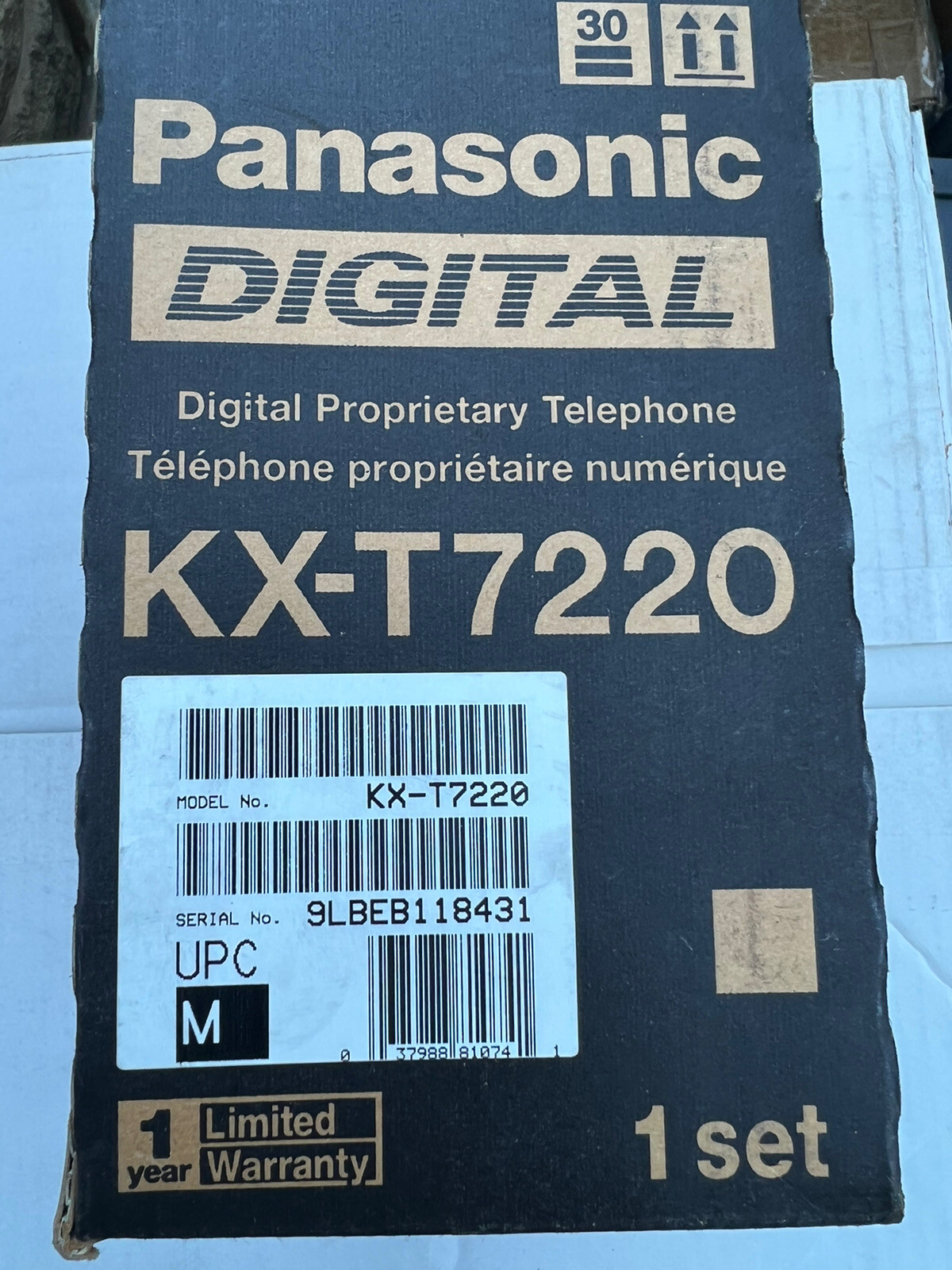 Panasonic KX-T7220 Digital phone (WHITE) *New in original box