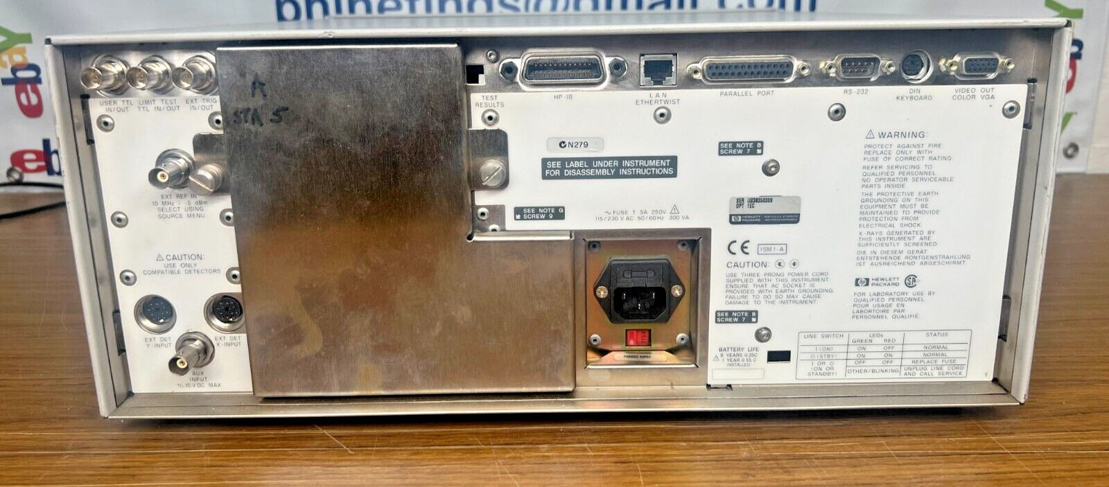 HP 8712ET RF Network Analyzer 300Khz – 1300Mhz OPT 1EC