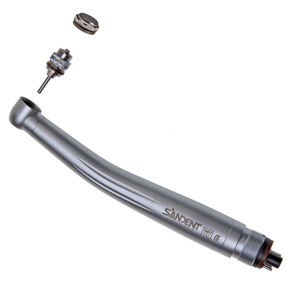 10 SANDENT NSK Style Dental High Speed Handpiece Push Button Standard Head 4Hole