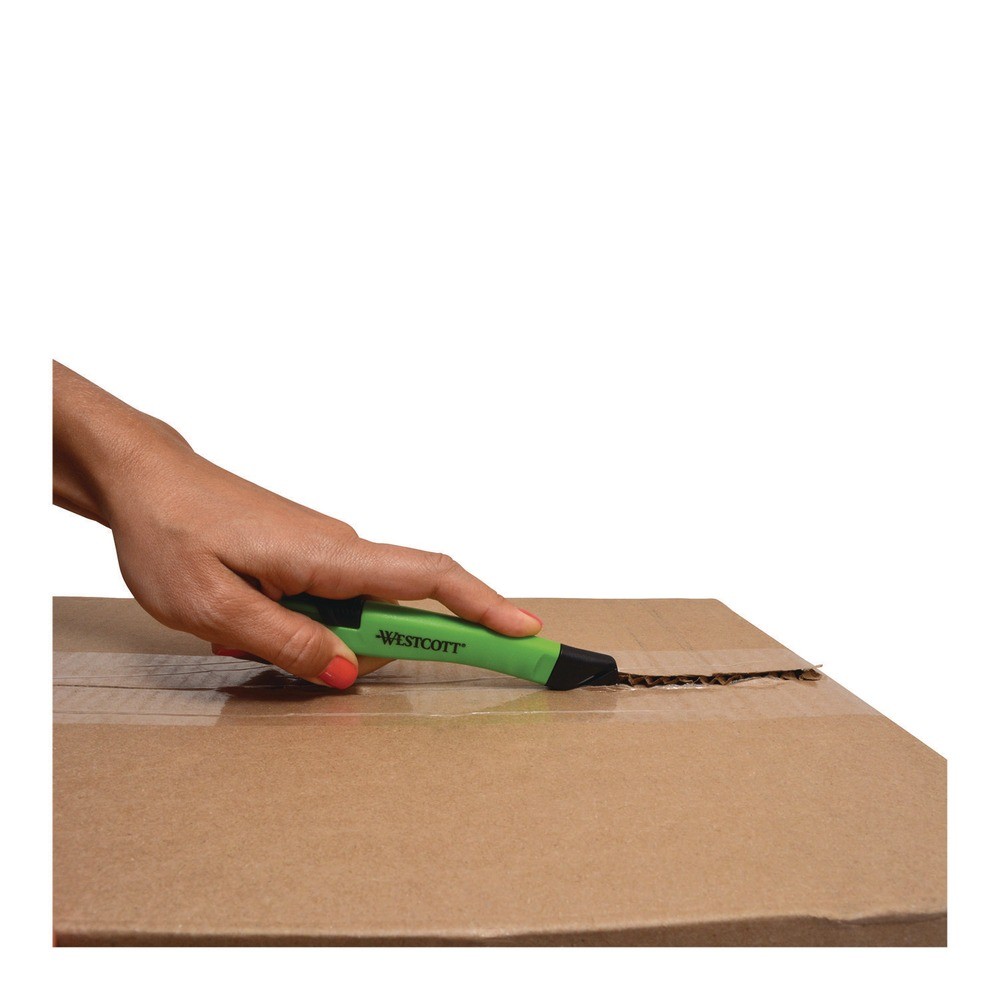 Westcott 17969 0.5″ Blade x 5.7″ Handle Safety Ceramic Box Cutter – Green New
