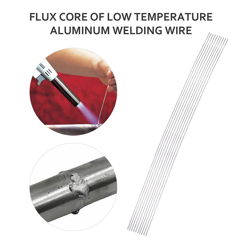 20Pcs Aluminum Brazing Solution Welding Flux-Cored Rods Low Temperature Wire