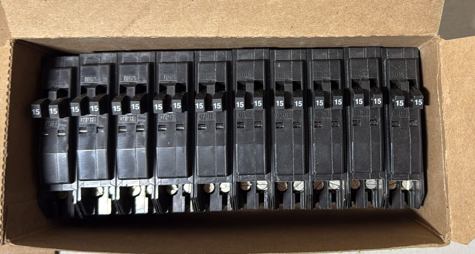 10 PCS Square D QO1515CP 15A Circuit Breaker