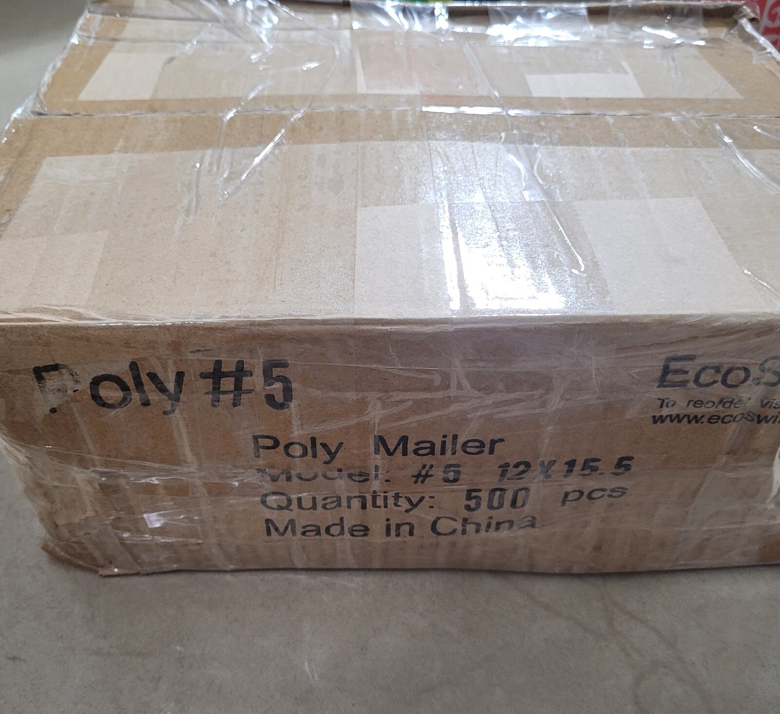 1000 12×15.5 ECOSWIFT WHITE POLY MAILERS SHIPPING ENVELOPES BAGS