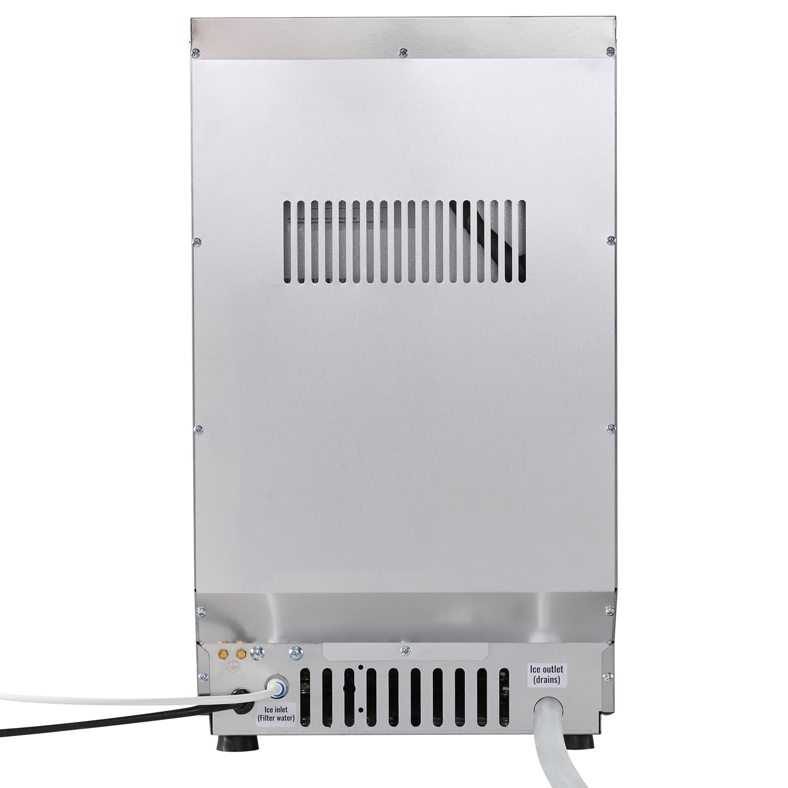 Uimoso Commercial Ice Maker 80 lbs/24h with 13lbs Storage for Bar and Restaurant