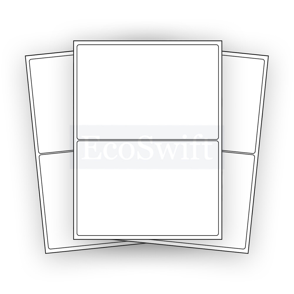 (100) 8.5 x 5.5 XL EcoSwift Shipping Half-Sheet Self-Adhesive eBay PayPal Labels