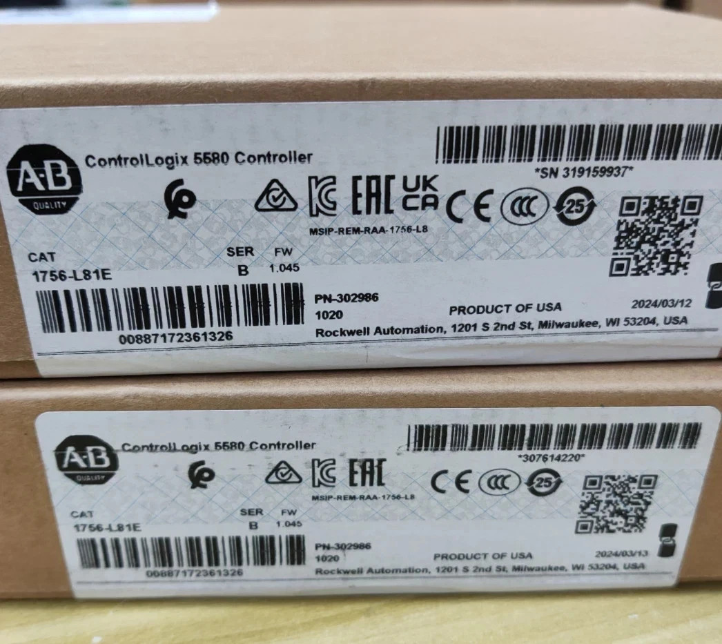 NEW Allen-Bradley 1756-L81E SER B ControlLogix 5580 Controller 1756L81E