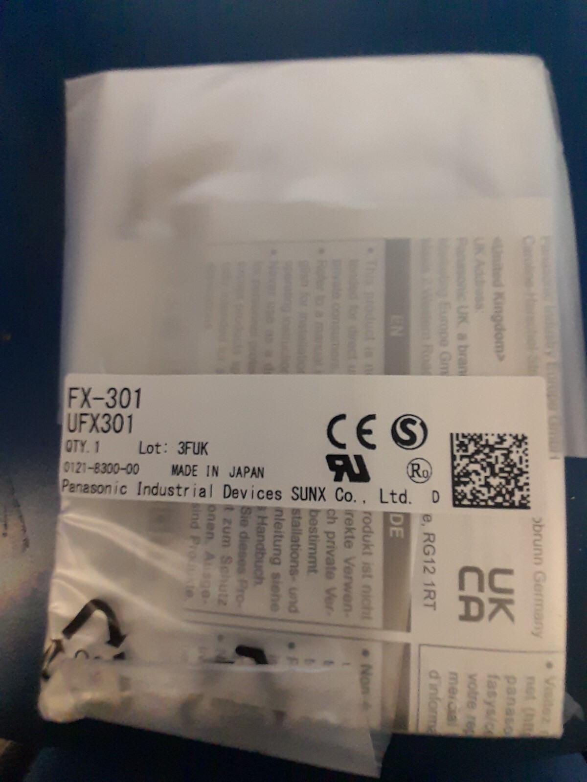 PANASONIC FX-301 Fiber Optic Sensor