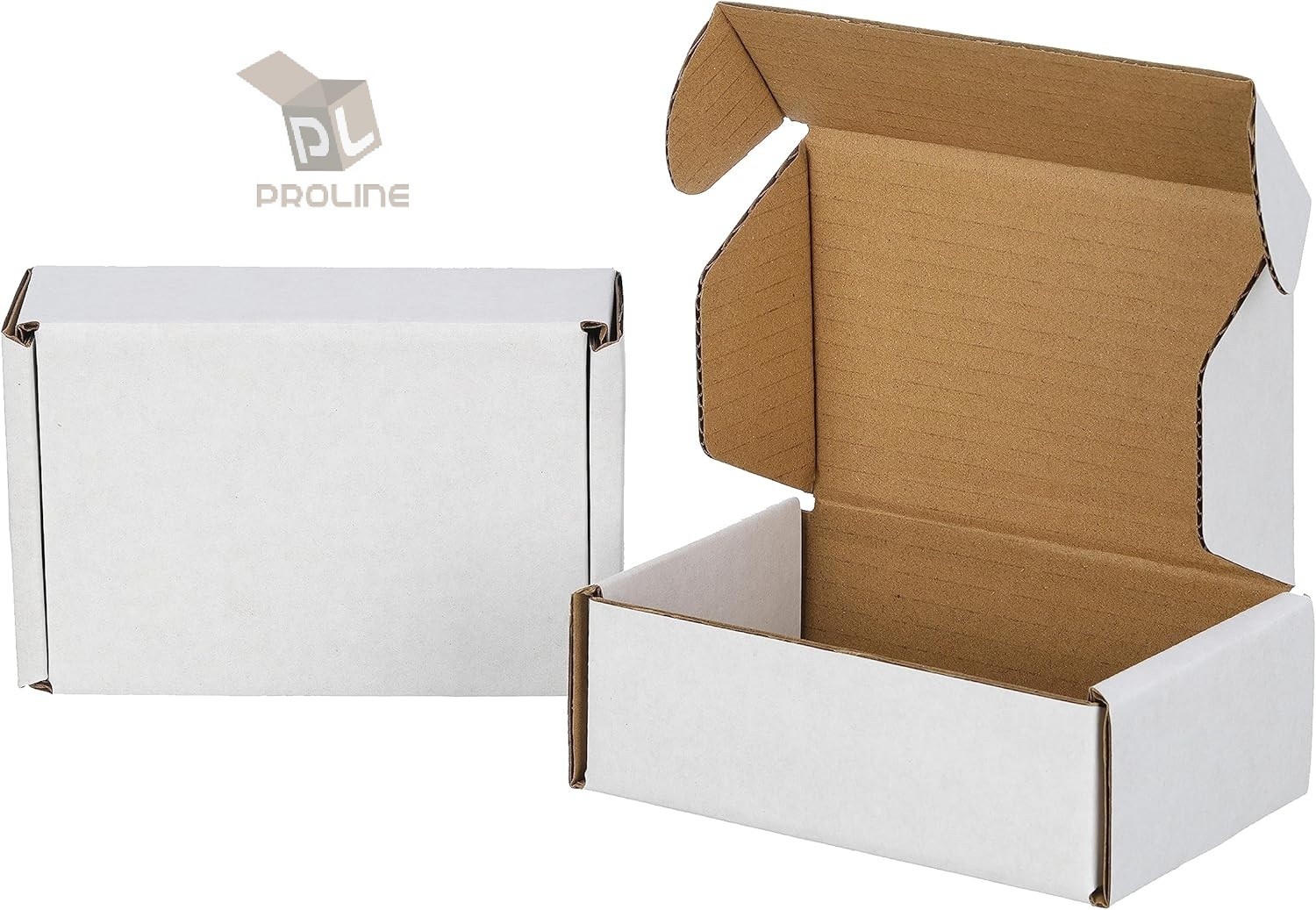 50 Pack 9x4x3 White Corrugated Shipping Mailer Packing Box Boxes 9″ x 4″ x 3″