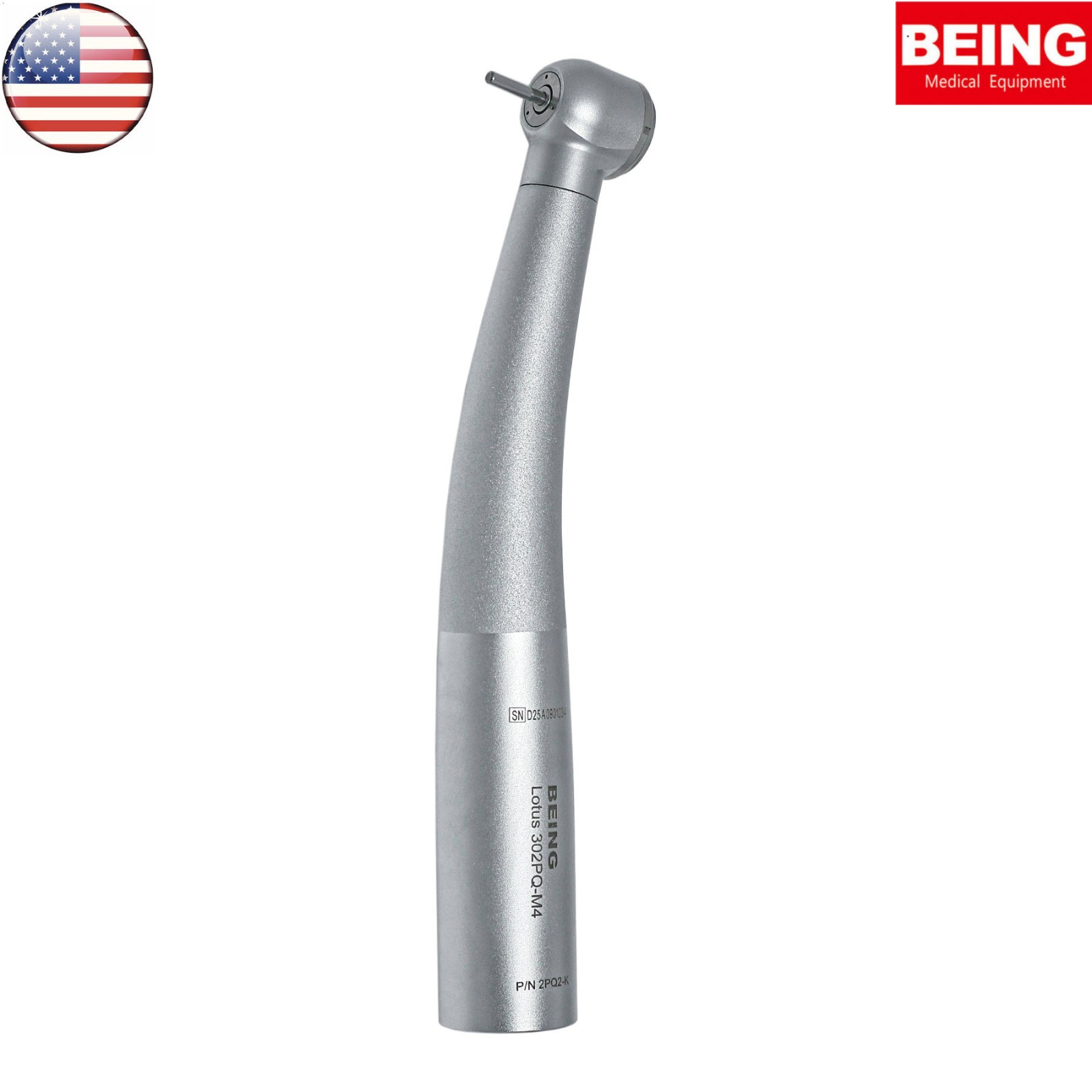 US BEING Dental High Speed Handpiece 4Hole Fiber Optic LED Coupler fit KAVO 6Pin