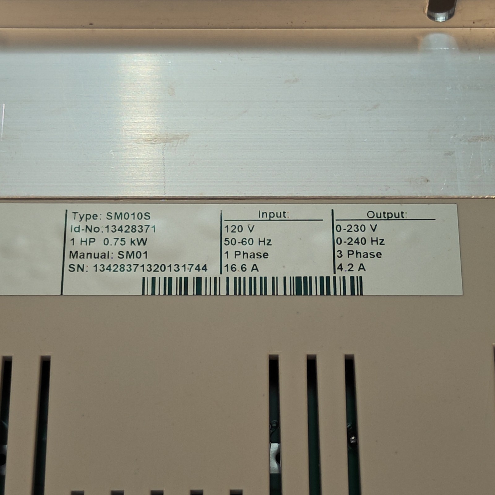 Lenze AC Tech SM010S Motor Drive VFD