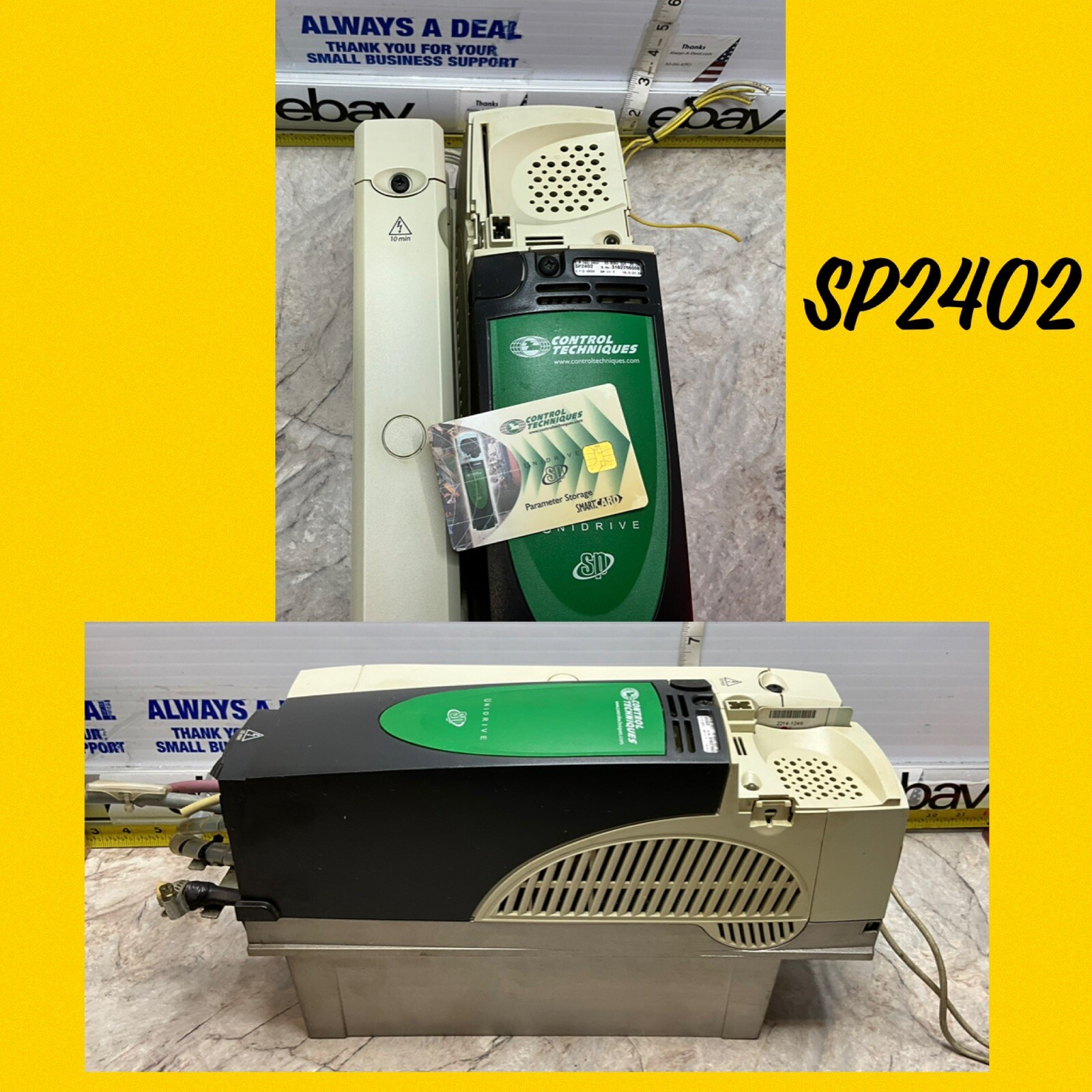 NIDEC SP2402 CONTROL TECHNIQUES UNIDRIVE SP INDUSTRA PARAMETER STORAGE SMARTCARD