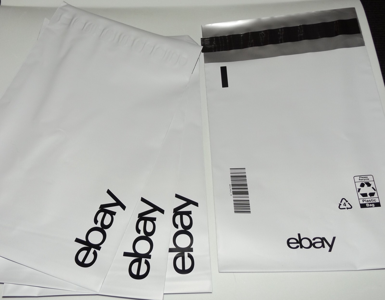 EBAY BRANDED “BLACK” POLY MAILERS 6″ x 9″ (NO PADDING) SHIPPING ENVELOPES 20 CT