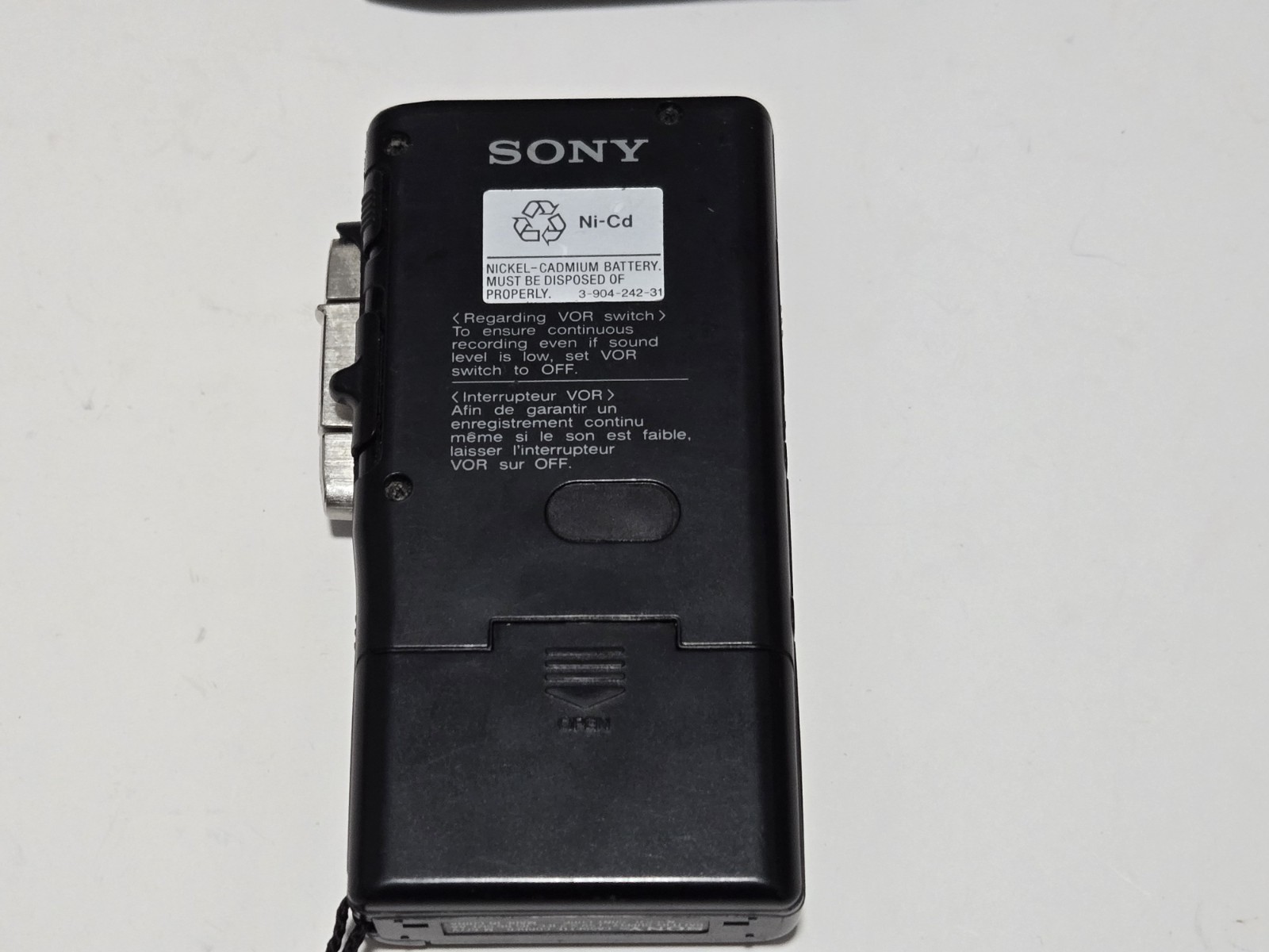 Sony M-677V VOR Microcassette-Corder Handheld Voice Recorder Tested Works Great