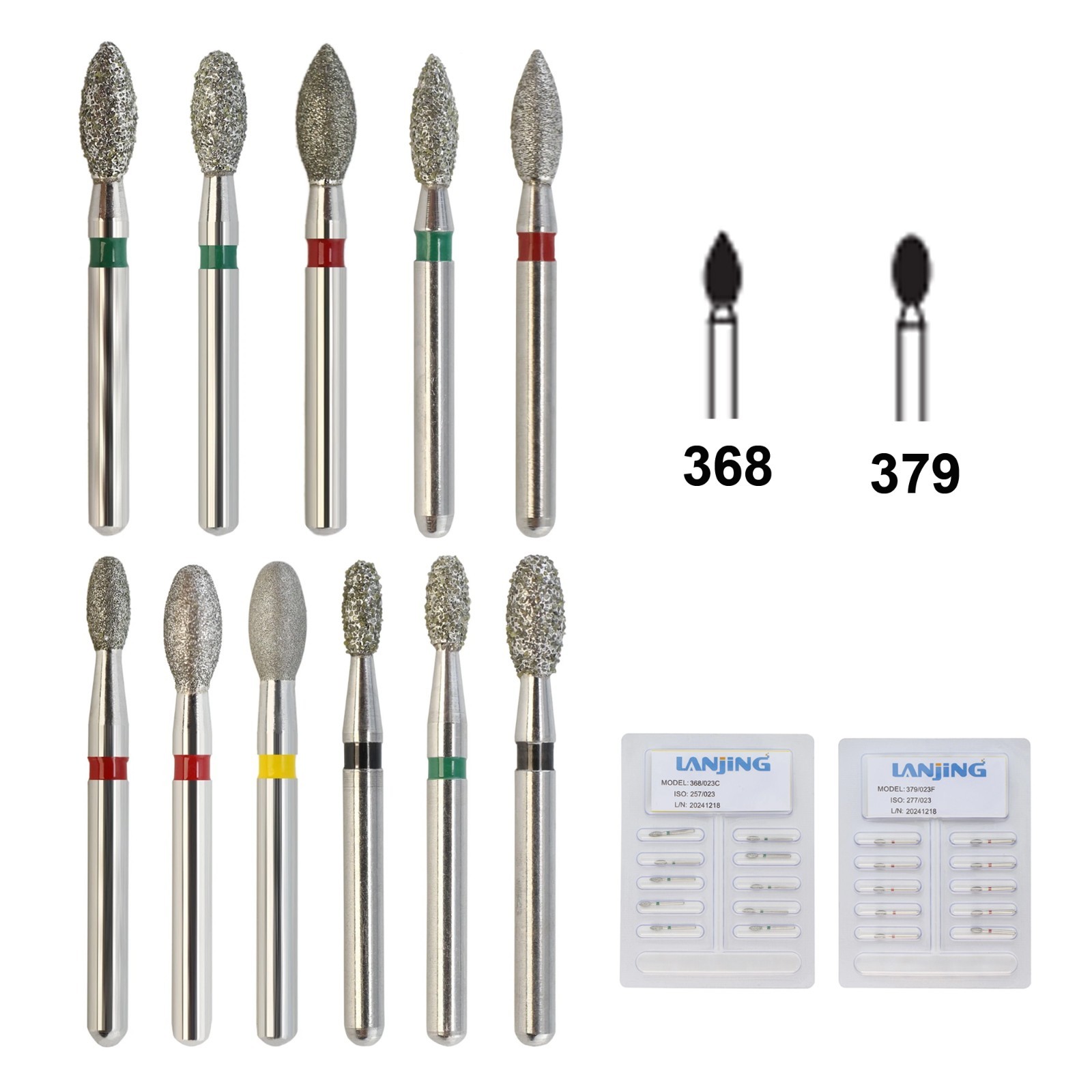 Wave Dental Carbide Bur FG Diamond Burs Football Pear Round End Taper High Speed